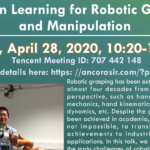 ME336 Spring 2020 Robotics & AI Guest Lecture by Dr. Li Miao